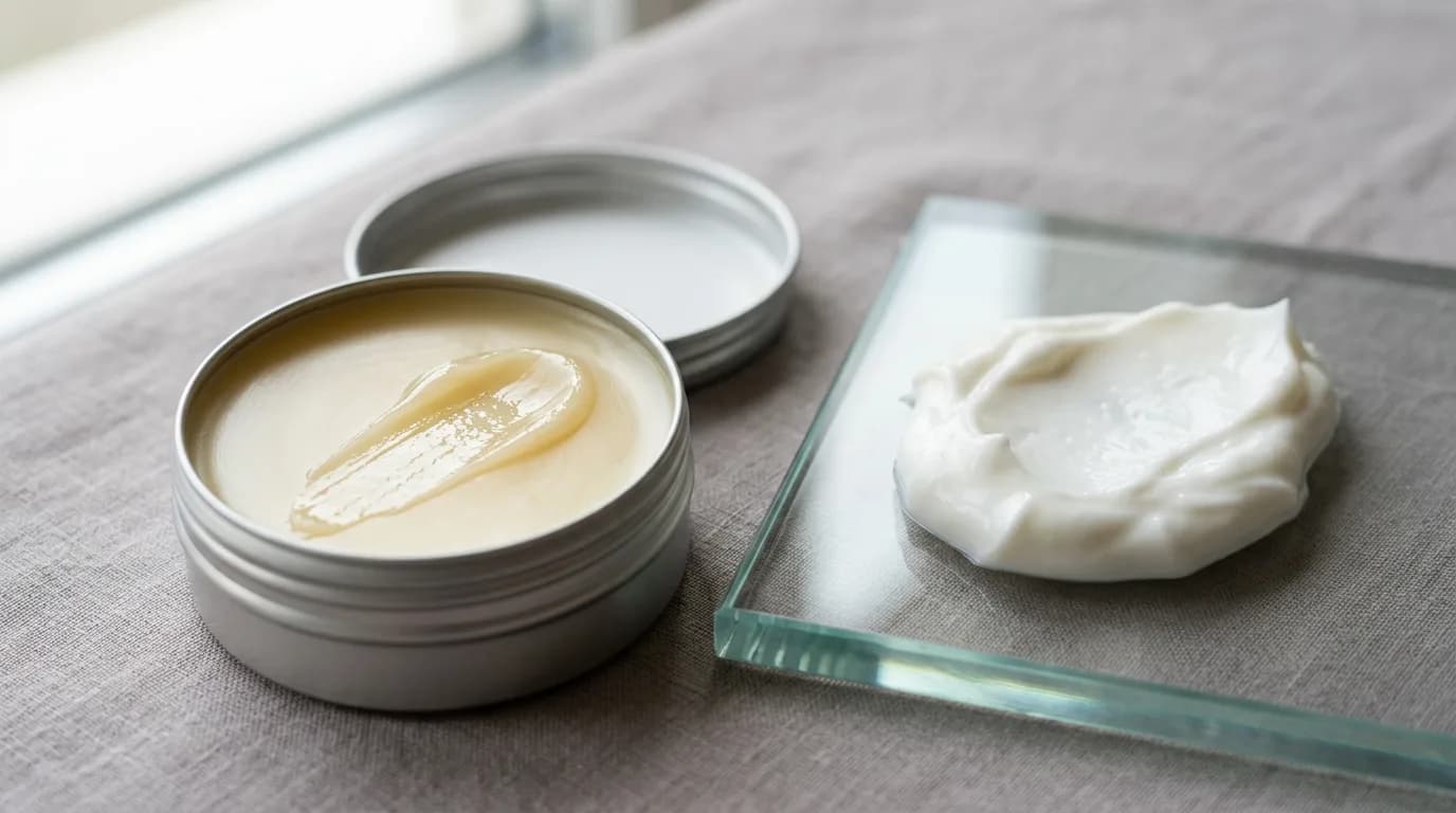 Why your balm feels greasy when your cream does not