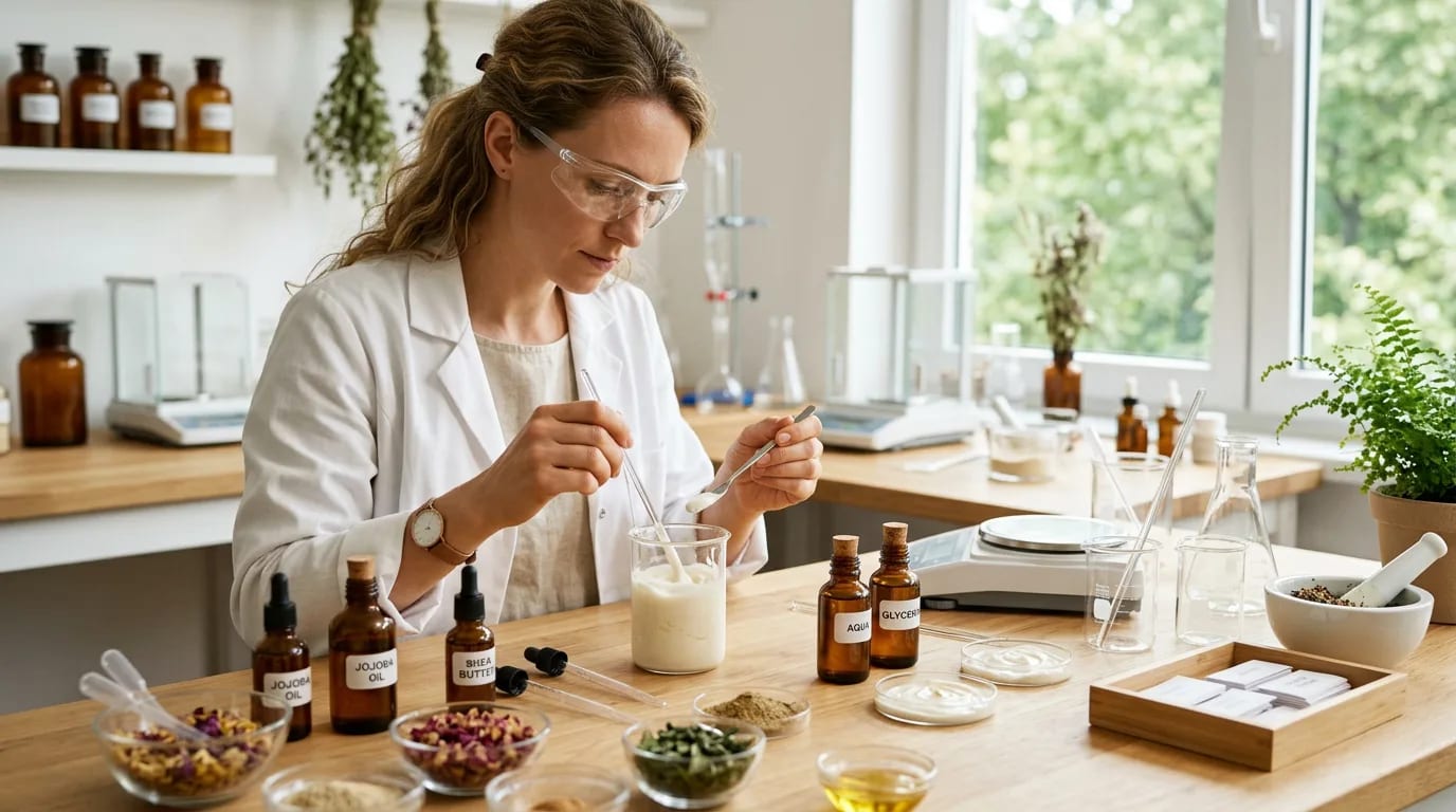 DIY moisturizing cream: the chemistry of texture, choosing emollients, and moisture balance