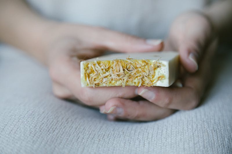 Natural ingredients for making mild soap